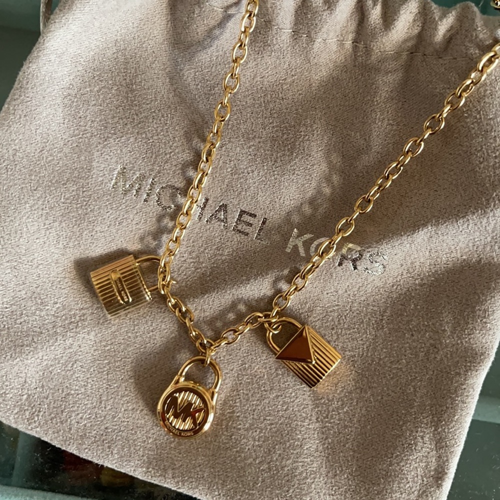 Michael Kors Lock Charm Necklace